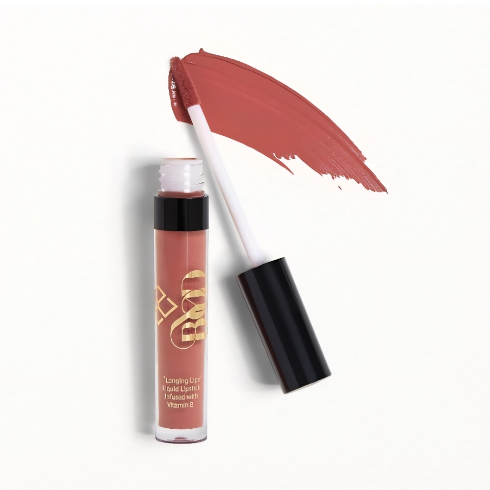 NIB Be Your Own Desire, Longing Lips 'Creamy' Matte Lipstick, Straight Forward